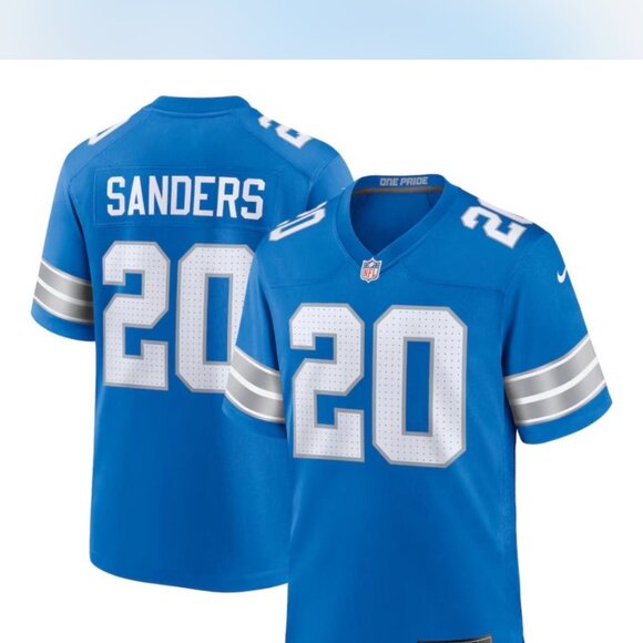 MENS DETROIT LIONS BARRY SANDERS 20 JERSEY IN SIZE XL - Picture 1 of 5
